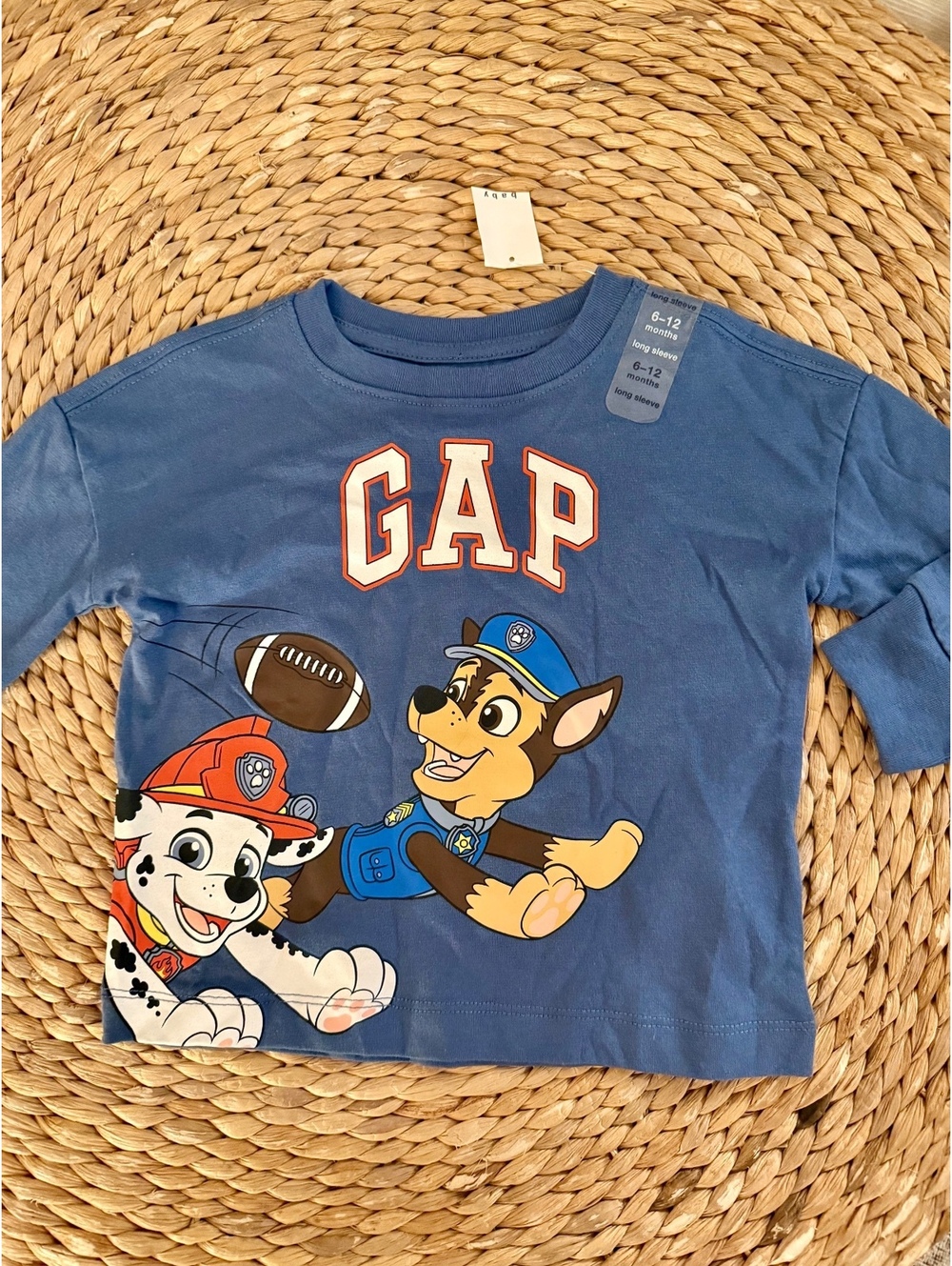 Gap Paw Patrol Tee Sz 6-12 Months NWT